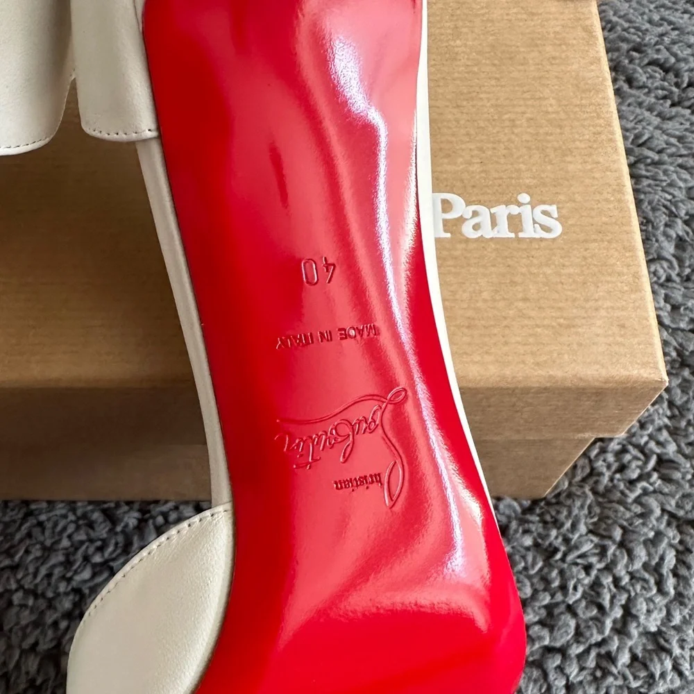 New in box! Christian Louboutin Iriza 85, white size EU 40/US 10
